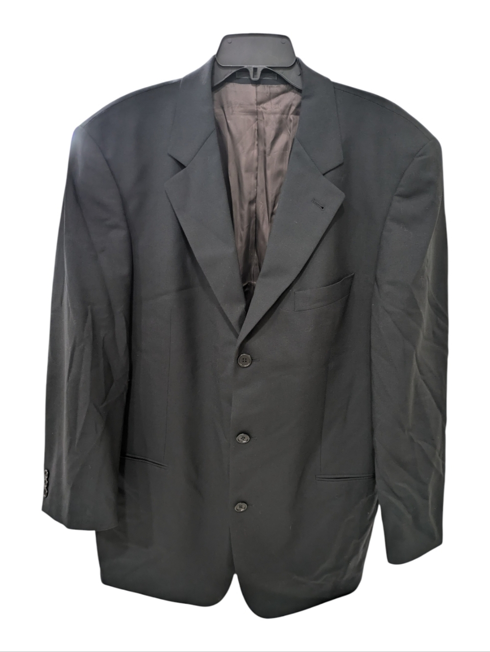 Hugo Boss Einstein Omega Black 3 Button Wool Blazer 44R Suit Jacket Sport Coat